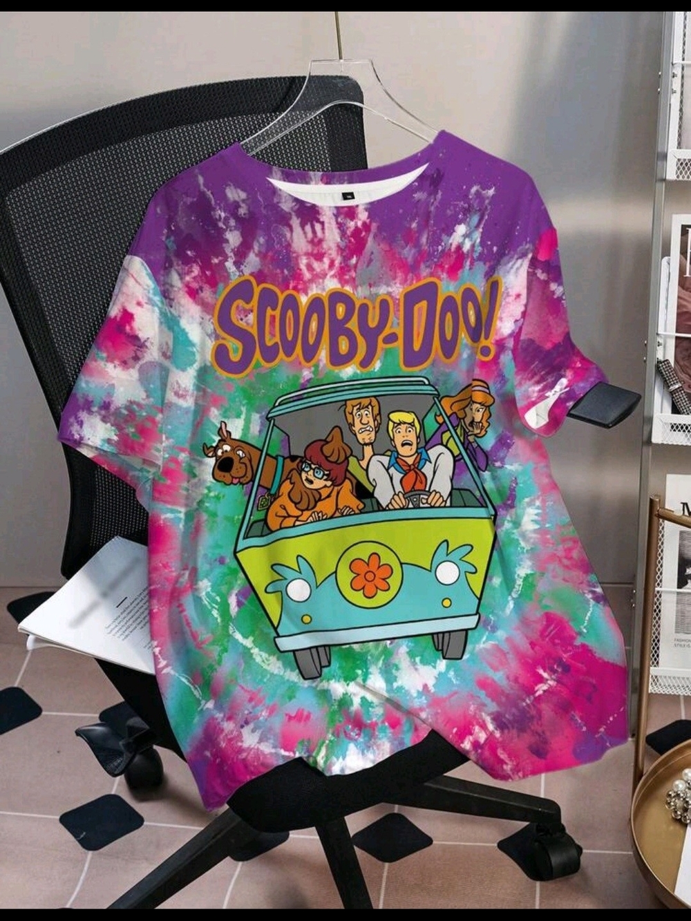 Scooby-Doo Tie-Dye Graphic Tee - Purple/Green